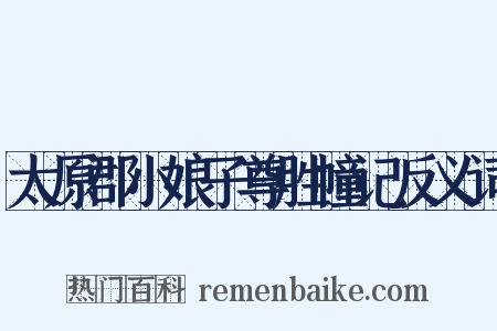 太原郡小娘子尊胜幢记反义词是什么意思的图片